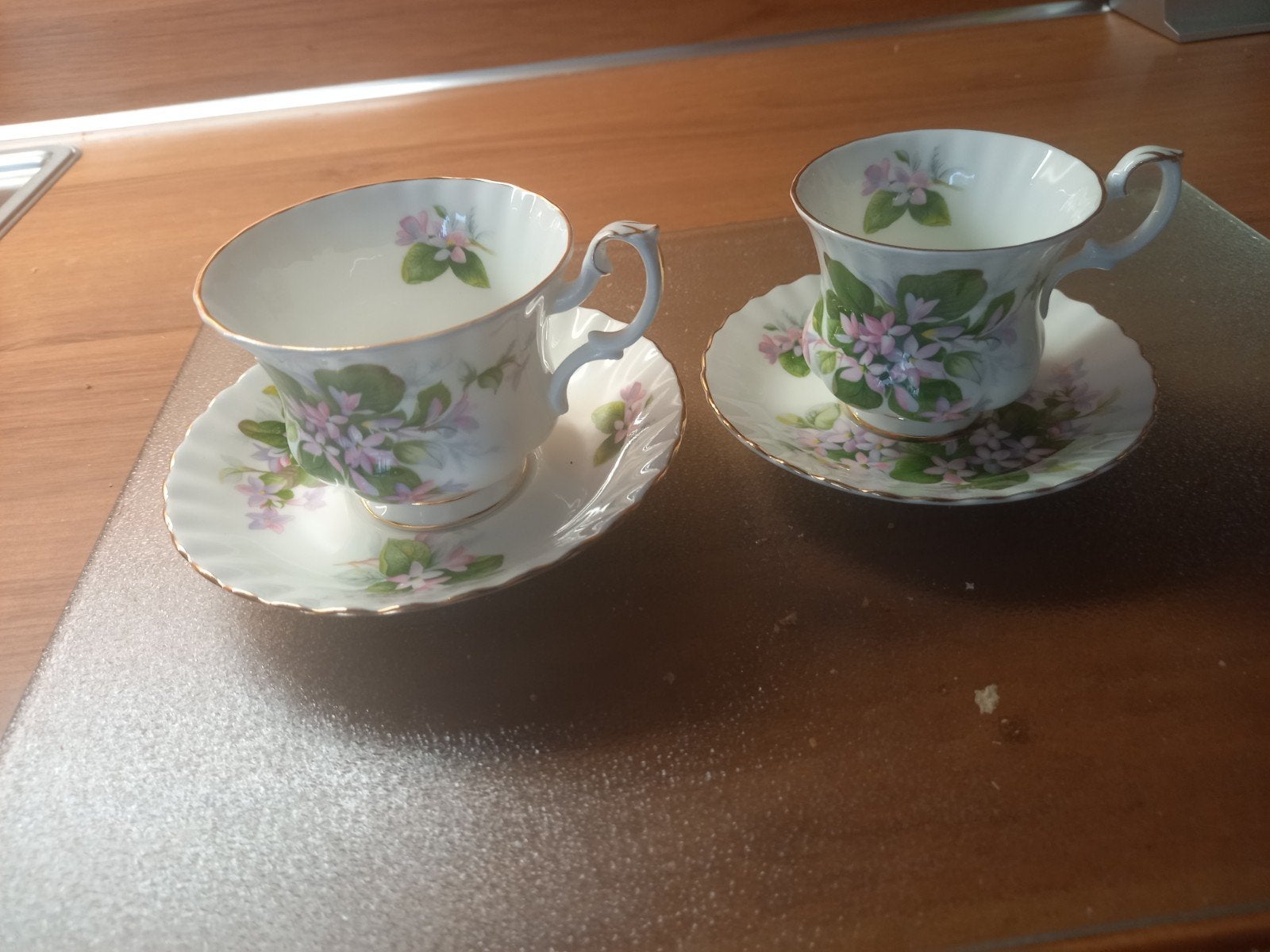 Royal Albert Mayflower Thee en Koffiekopje + Schoteltje, Ophalen of Verzenden
