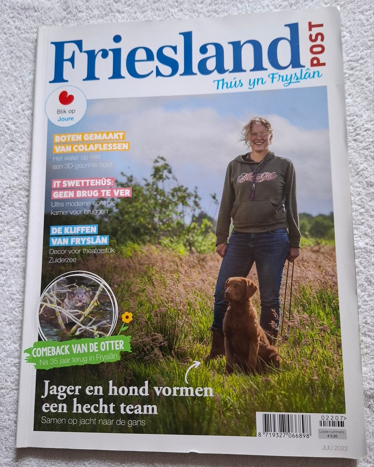 Friesland Post - Juli 2022 - Met otter en jager, Boeken, Tijdschriften en Kranten, Ophalen of Verzenden, Zo goed als nieuw, Overige typen