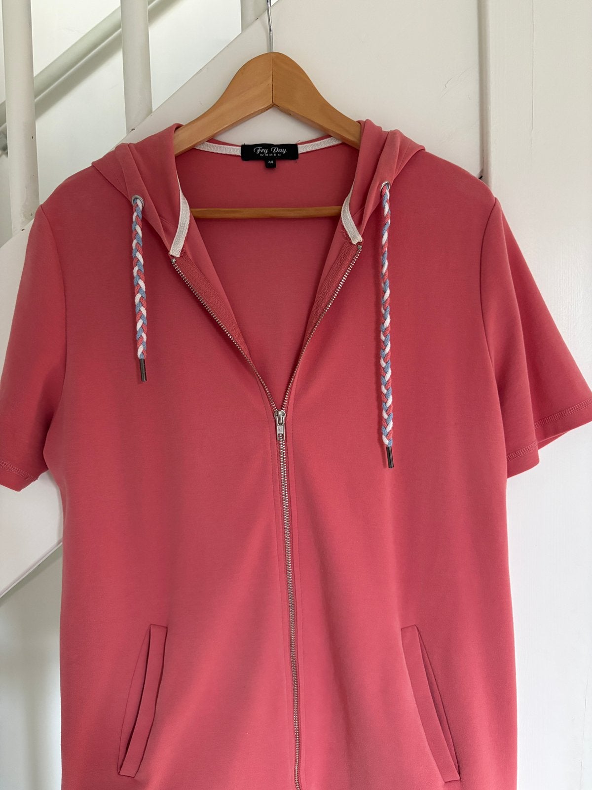 Sweat vest korte mouw Roze, Kleding | Dames, Truien en Vesten, Ophalen, Zo goed als nieuw, Maat 42/44 (L), Blauw