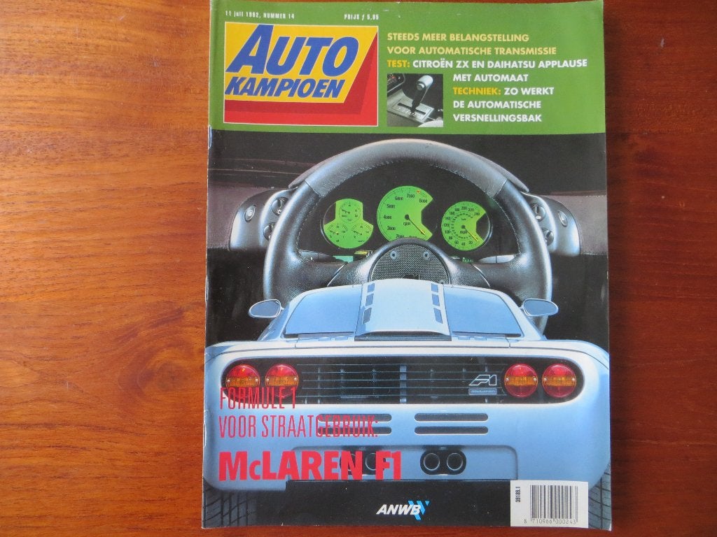 Autokampioen 14 1992 Honda CRX VTi, McLaren F1, Citroën ZX, Verzenden, Nieuw, Citroën