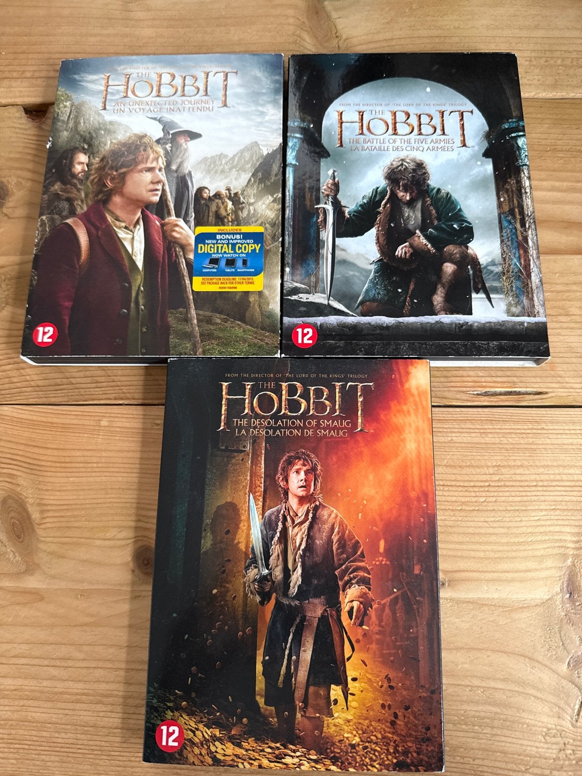 The Hobbit Trilogie - 3 dvd’s, Engels, Nederlands, Science Fiction en Fantasy, Ophalen of Verzenden