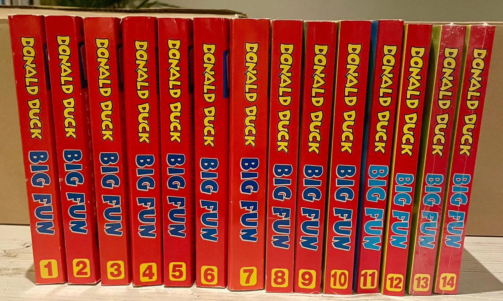 Donald Duck Big Fun pockets 1 t/m 14 COMPLEET MOOIE STAAT!, Complete serie of reeks, Ophalen of Verzenden, Zo goed als nieuw, Donald Duck