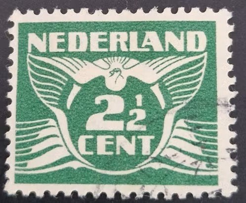 Nederland 1924 - nvph 146 - Vliegende Duif ( zwm), Ophalen of Verzenden, T/m 1940, Gestempeld