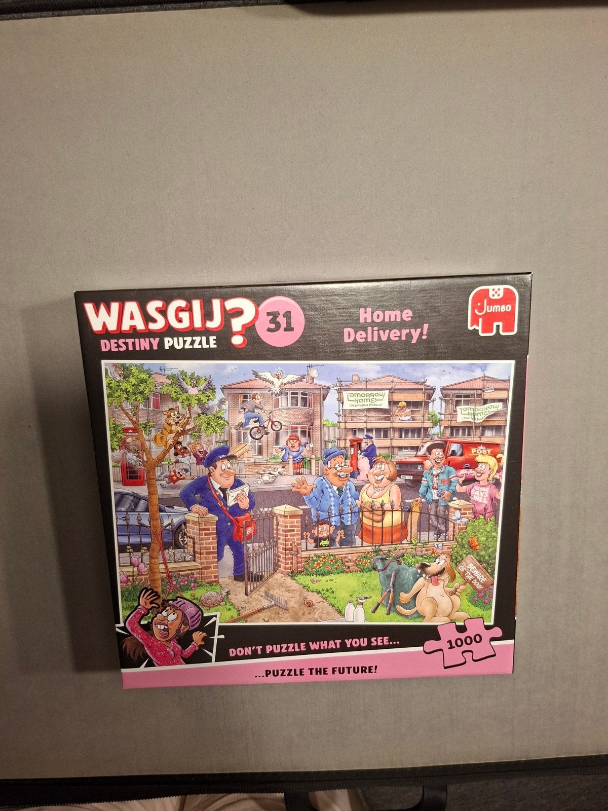 Wasgij Destiny 31, Home Delivery, 1000 stukjes, Ophalen of Verzenden, 500 t/m 1500 stukjes, Zo goed als nieuw