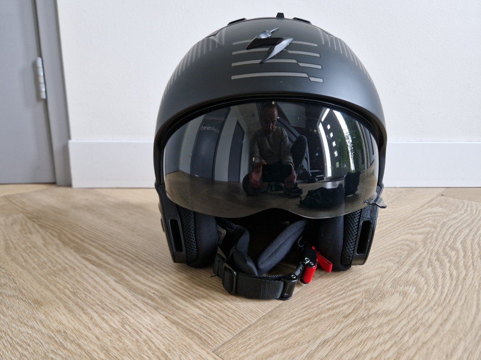 Scorpion EXO-Combat II Helm Maat L - Mat Zwart, Ophalen of Verzenden, Tweedehands