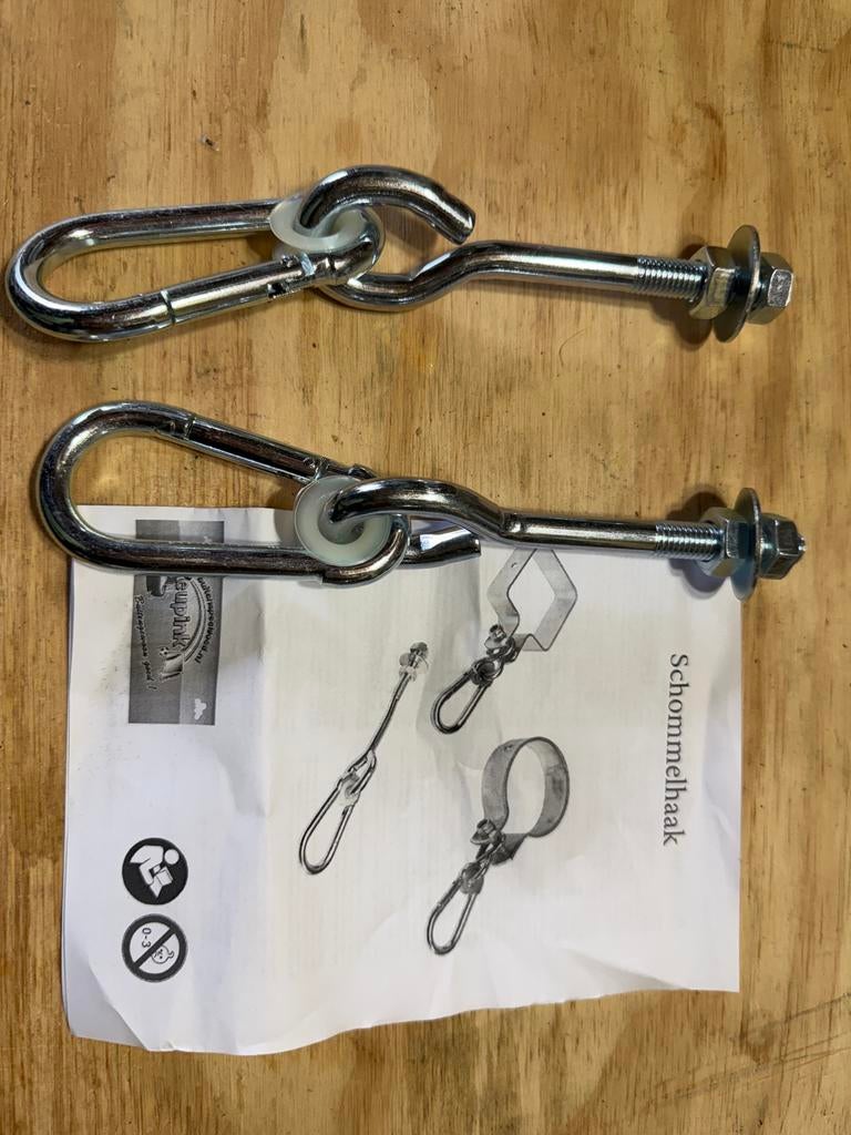 Schommelhaken set - Nieuw, Ophalen of Verzenden, Nieuw, Schommel, Aanbouwonderdeel