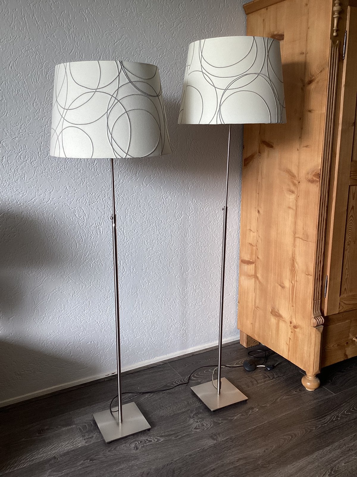 2 staande vloerlampen, Huis en Inrichting, Ophalen, Zo goed als nieuw, 150 tot 200 cm