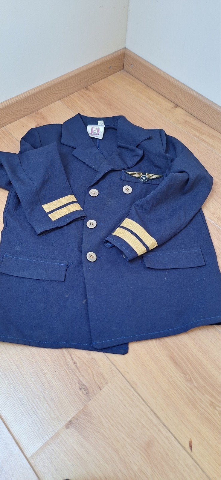 Piloot kostuum jasje voor kinderen, Ophalen of Verzenden, Gebruikt, 146 t/m 152, Jongen of Meisje