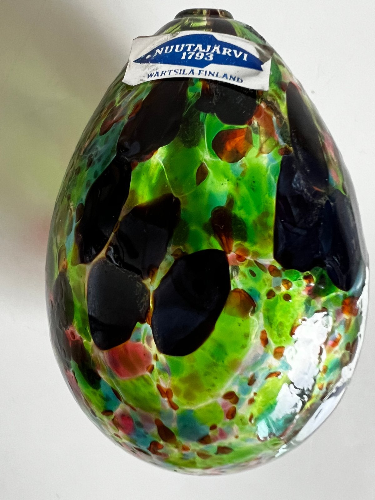 Iittala Nuutajärvi Notsjö Glass Egg Kerttu Nurminen 2000, Ophalen of Verzenden, Object, Glas