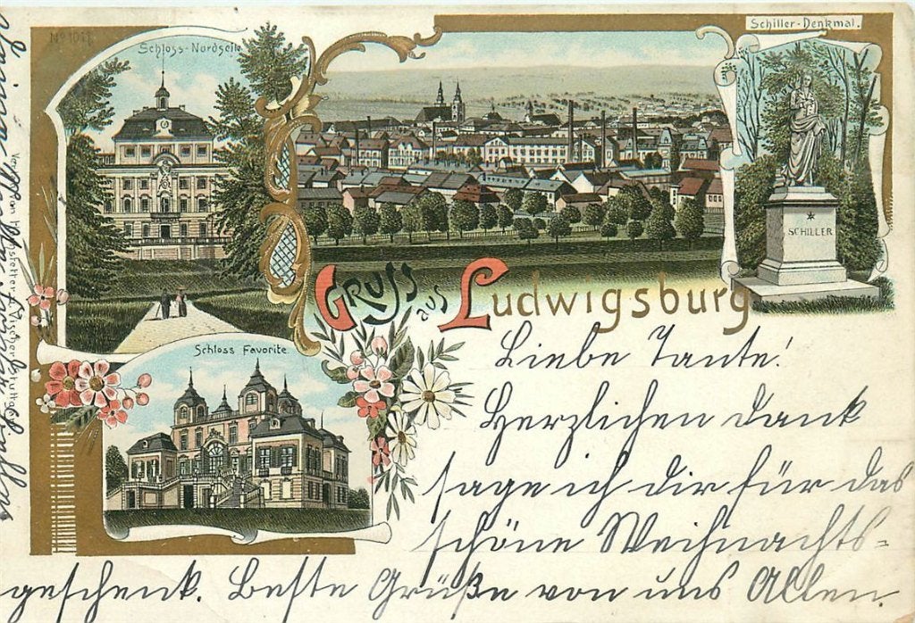 702-087-037 Ludwigsburg Litho, Ophalen of Verzenden, Voor 1920, Duitsland