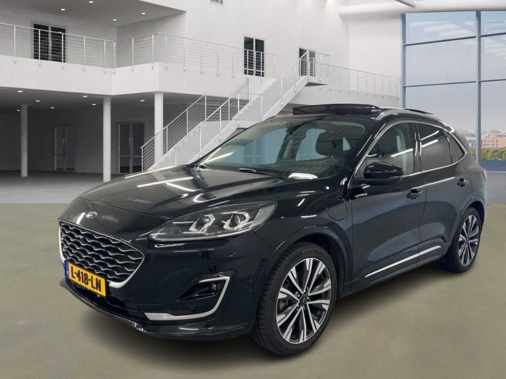 Ford - 2021 - Kuga - 2.5 PHEV Vignale - Automaat - Personena, Auto's, Gebruikt, Euro 6, Zwart, Bedrijf