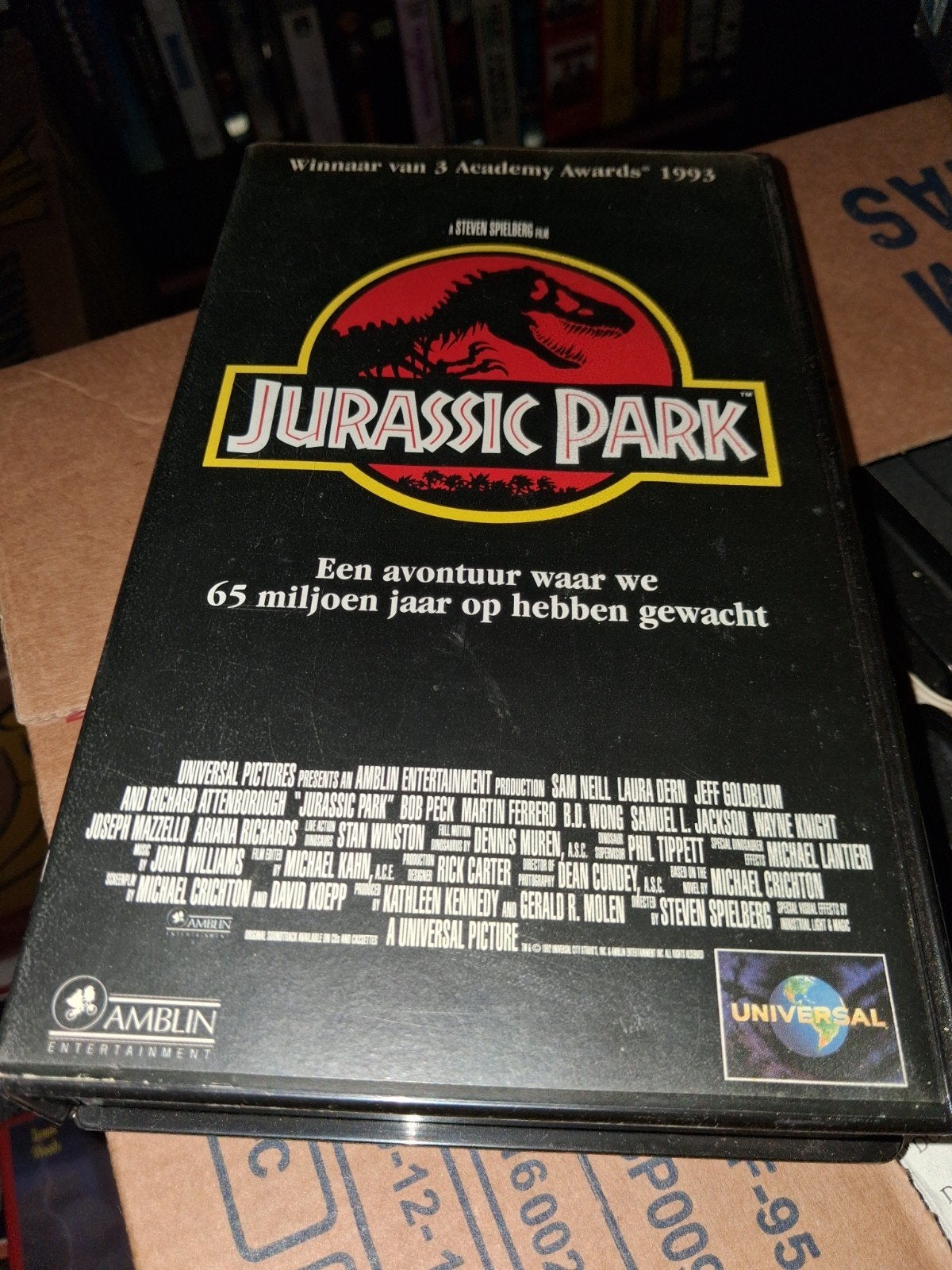 Vhs - Jurassic Park, Alle leeftijden, Ophalen of Verzenden, Zo goed als nieuw, Actie en Avontuur