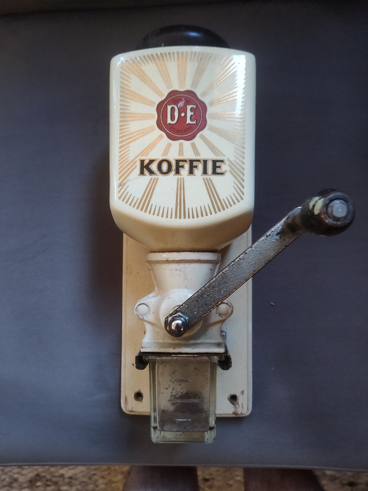 Vintage Douwe Egberts Koffiemolen - Wandmodel, Antiek en Kunst, Antiek | Keukenbenodigdheden, Ophalen of Verzenden