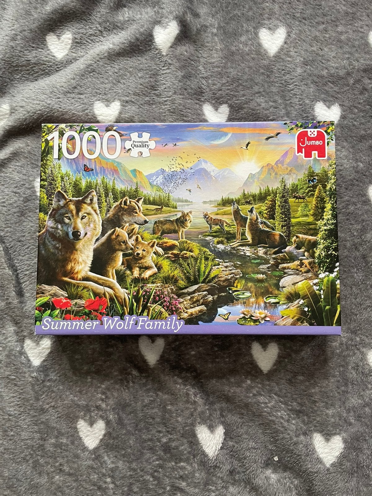 Jumbo wolf puzzel, Ophalen, 500 t/m 1500 stukjes, Zo goed als nieuw, Legpuzzel