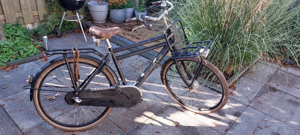 Cortina transport, Terugtraprem, Gebruikt, Cortina U4 transportfiets, Handrem