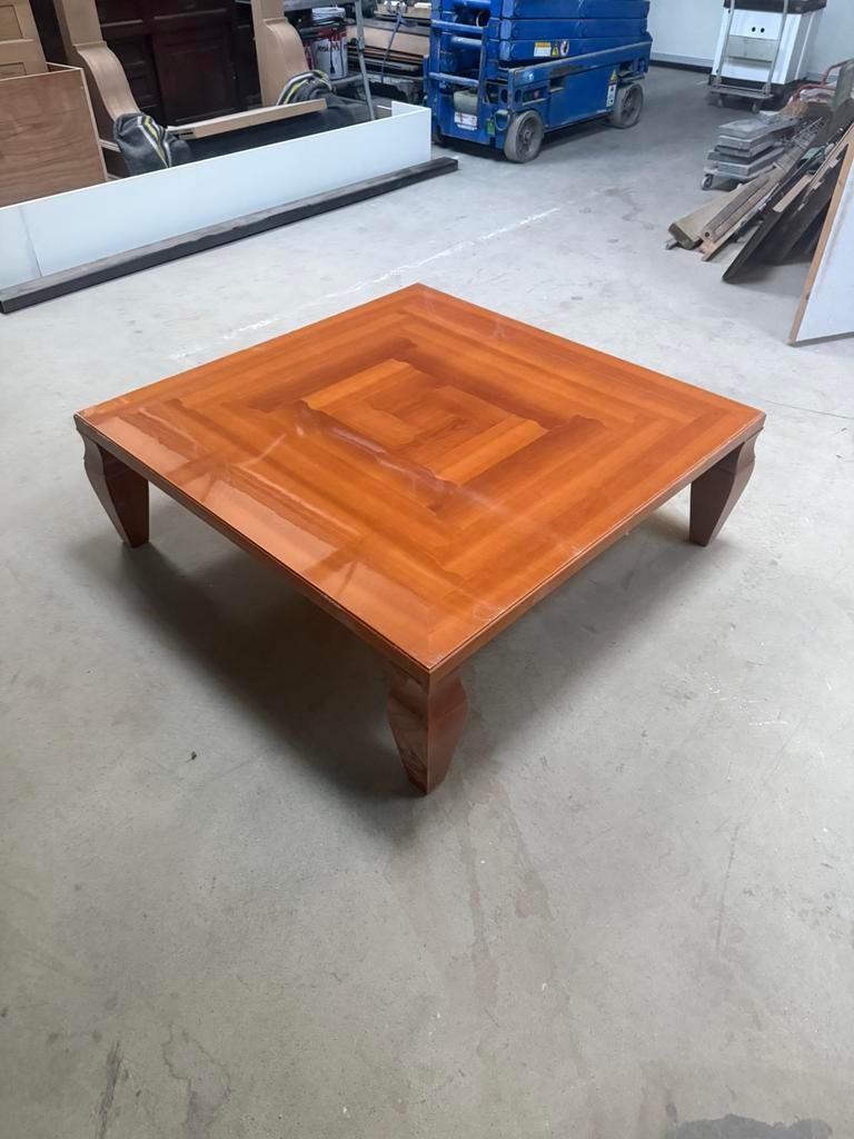 Giorgetti salon tafel, Gebruikt, 150 tot 200 cm, Vierkant, Ophalen of Verzenden
