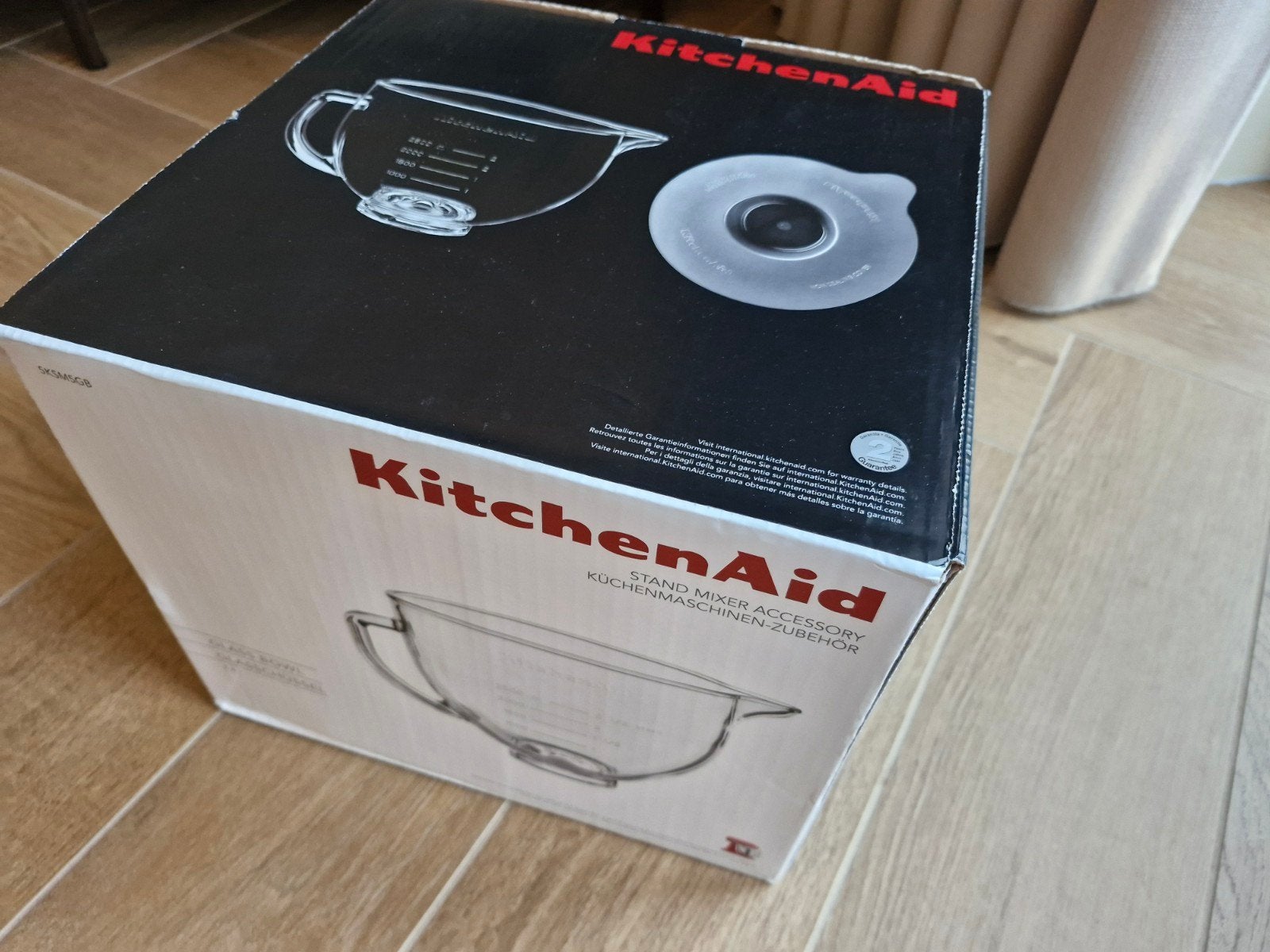 KitchenAid glazen mengkom. Nieuw in doos., Ophalen, Nieuw, Overige merken, Glas