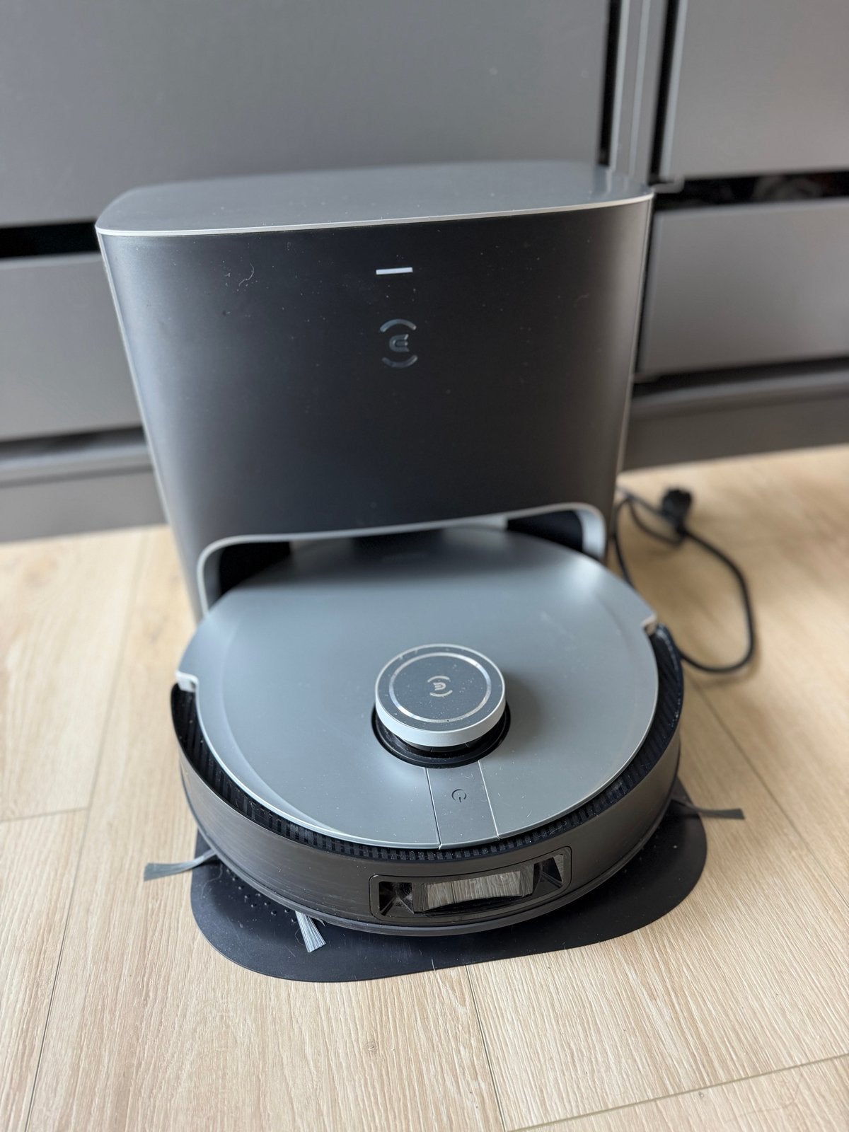 Ecovacs DEEBOT X1 Plus robotstofzuiger + leegstation, Ophalen, Gebruikt, Ecovacs, Robotstofzuiger