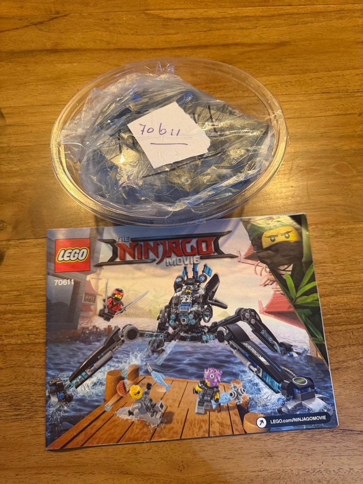 Lego Ninjago Movie 70611 Water Strider met instructies, Gebruikt, Lego, Ophalen of Verzenden, Compleet