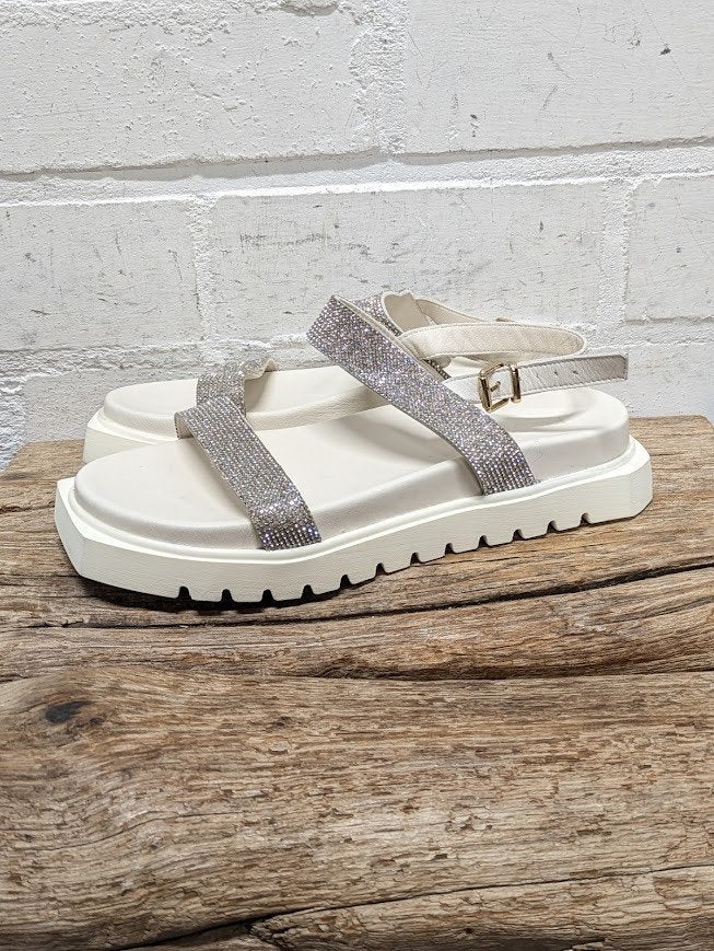Inuovo - Prachtige leren sandalen maat 37 - Nieuw €70, Kleding | Dames, Wit, Inuovo, Nieuw, X