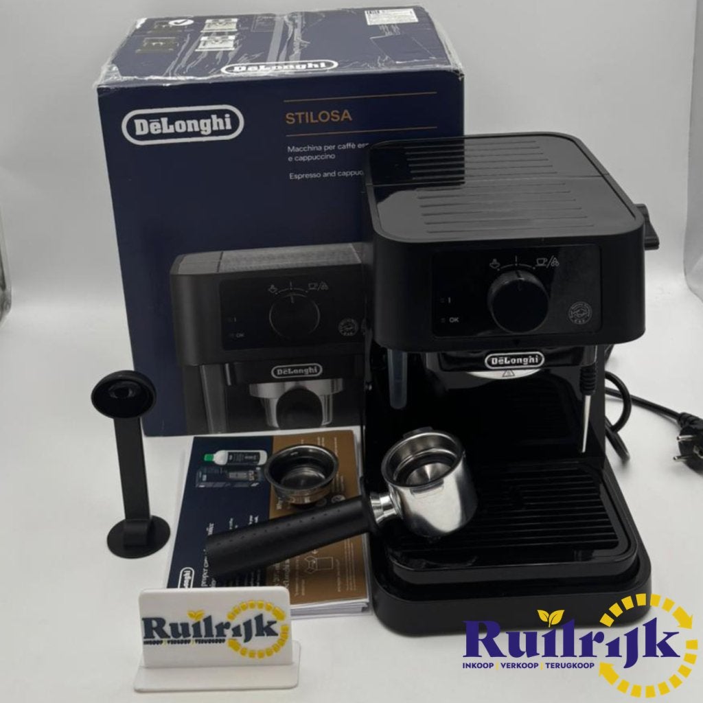 Delonghi Stilosa EC235.BK Espresso machine - Ex demo model, Witgoed en Apparatuur, Koffiezetapparaten, DeLonghi, Zo goed als nieuw