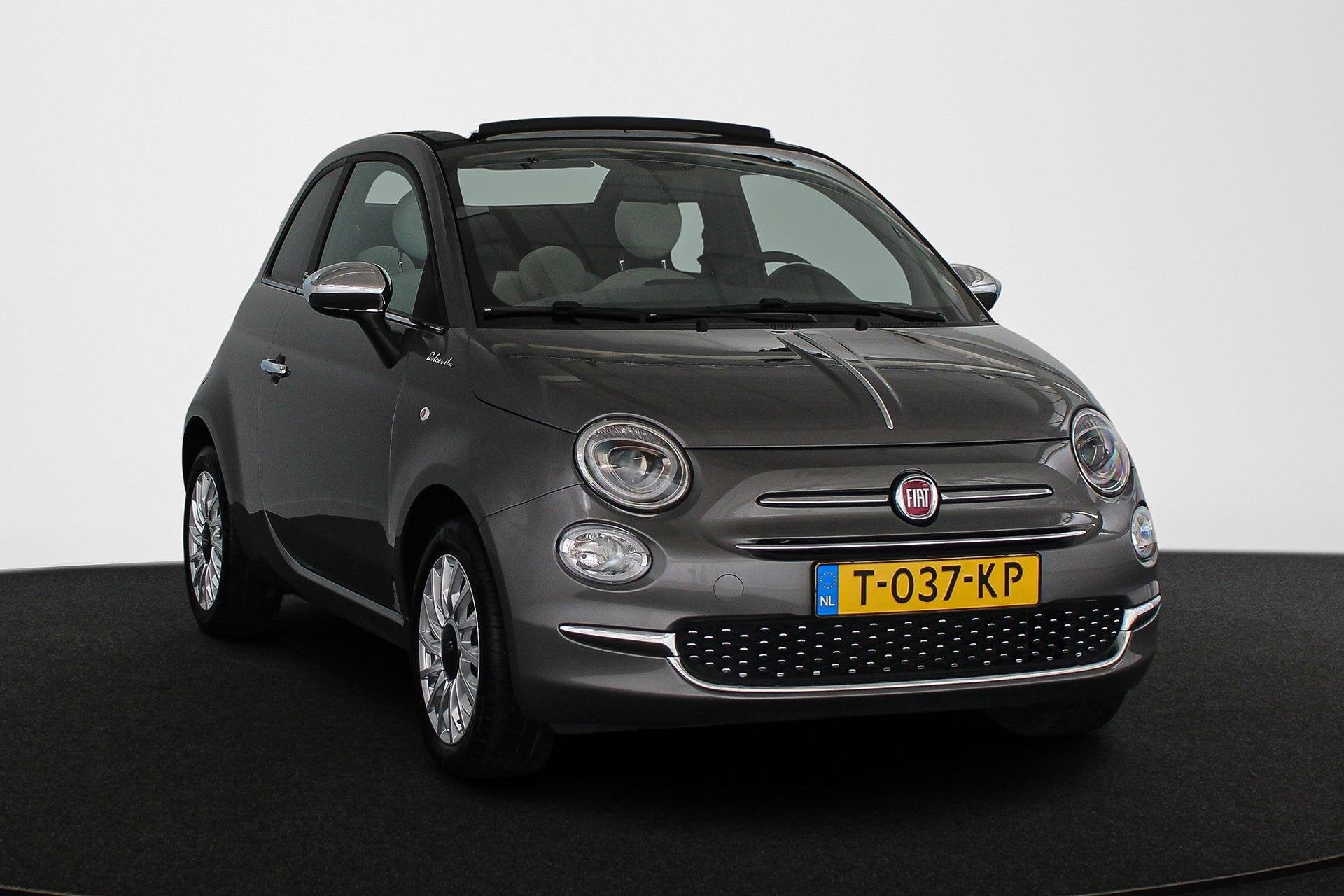 Fiat 500 C 1.0 Hybrid Dolcevita Climate Control Apple CarPla, Stof, Automatische klimaatregeling, Cabriolet, 4 stoelen