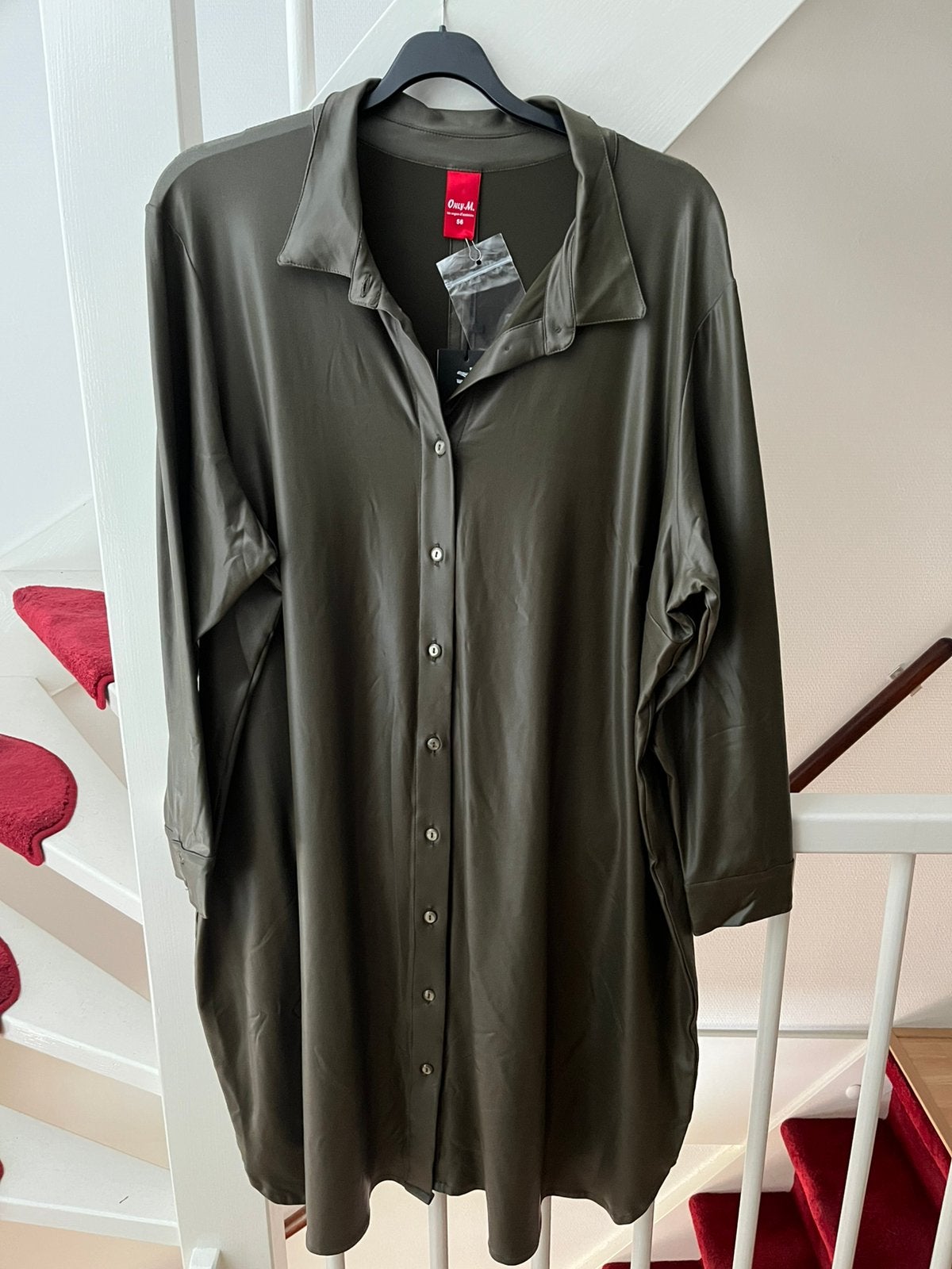 NIEUW Only-M lederlook tuniek 52/54, Kleding | Dames, Verzenden, Nieuw, Zwart