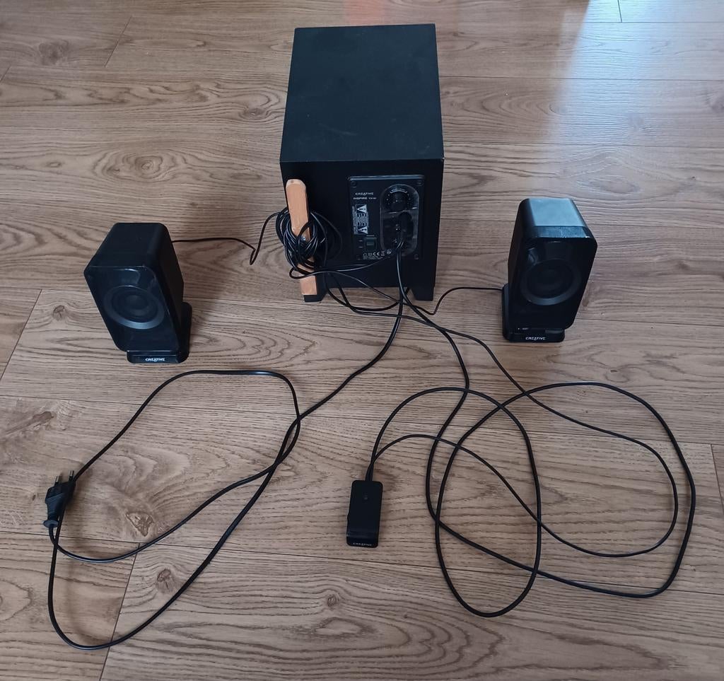 Creative Inspire T3130 2.1 Luidsprekerset, Computers en Software, Pc speakers, Ophalen of Verzenden, Gebruikt, Audiokanaal 2.1