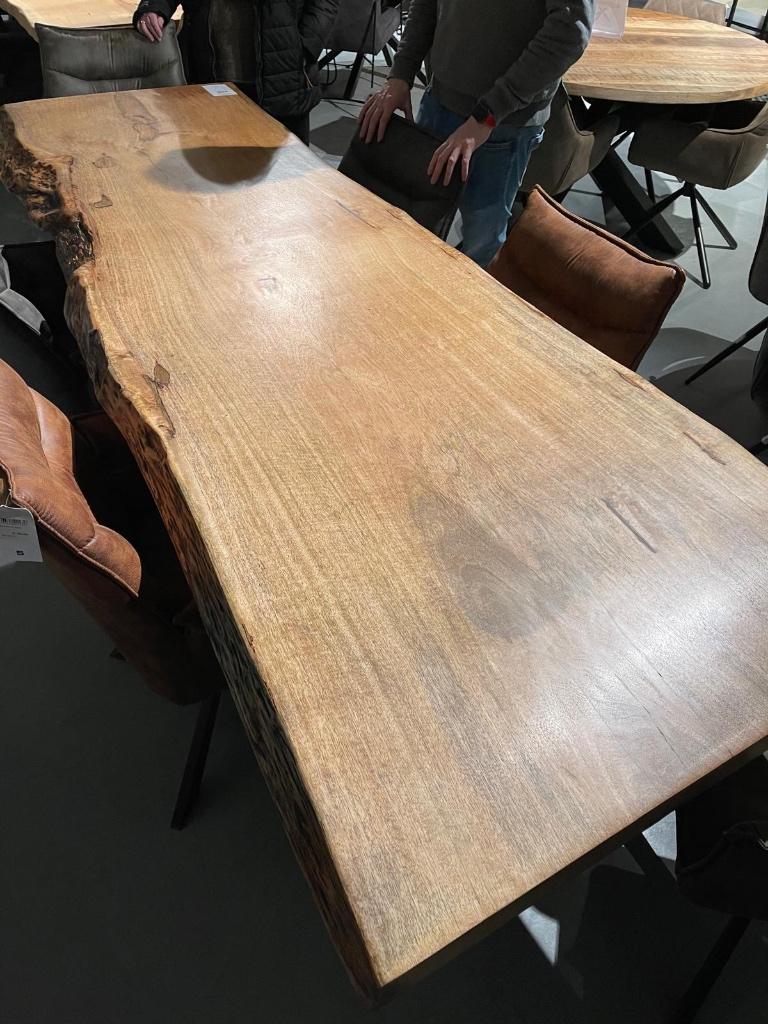 Boomstam Tafel 2.5 meter, Ophalen, Gebruikt, 200 cm of meer, 50 tot 100 cm