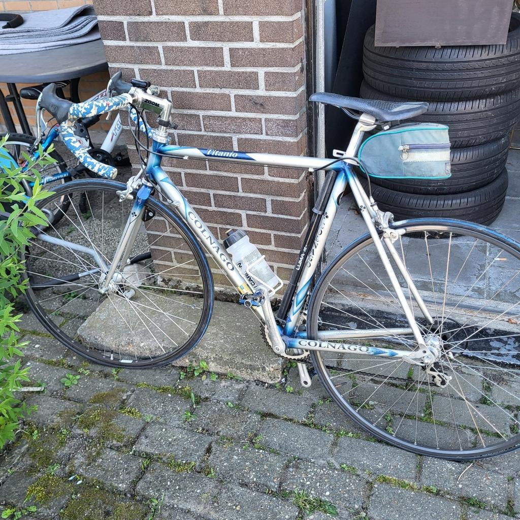 Colnago titanio  campagnola ophalen in belgie puurs, Ophalen of Verzenden, Meer dan 20 versnellingen, Overige merken