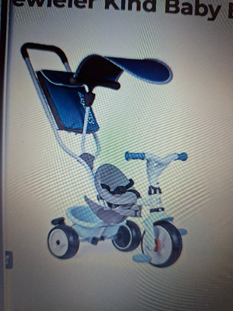 Smoby driewieler, Fietsen en Brommers, Ophalen, Zo goed als nieuw, Duwstang