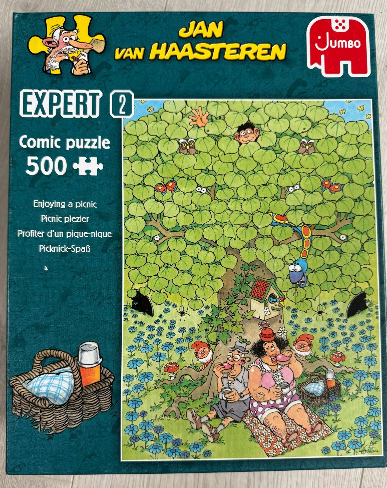 Jan van Haasteren Expert 2 Comic Puzzle 500+ Picknick, Ophalen, 500 t/m 1500 stukjes, Zo goed als nieuw, Legpuzzel