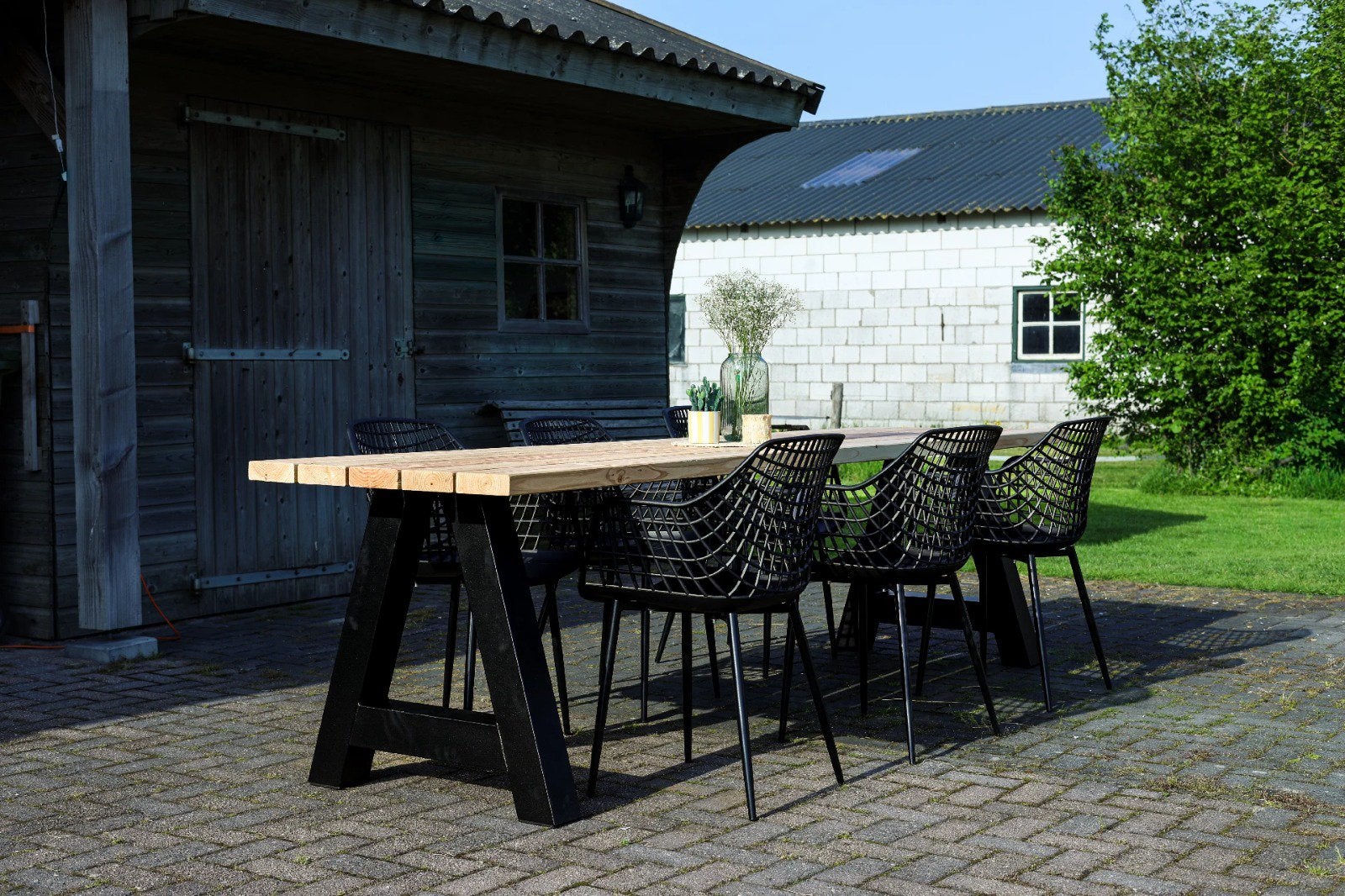 douglas tuintafel 2tot5 meter, Tuin en Terras, Tuintafels, Ophalen, Nieuw, Rechthoekig, Hout