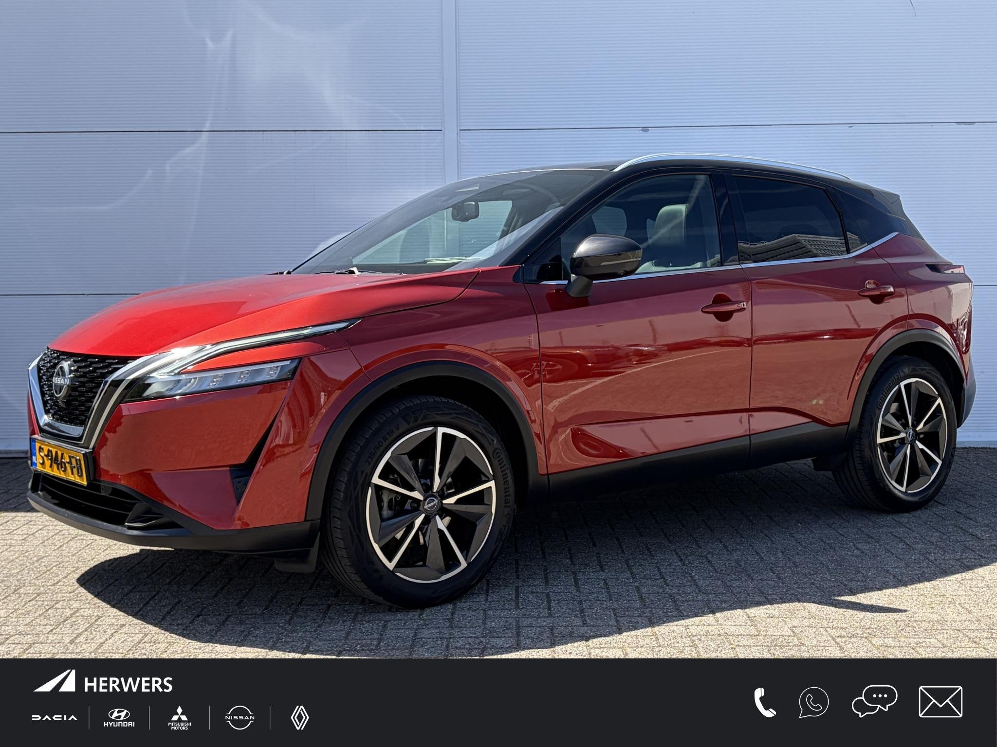 Nissan Qashqai 1.3 MHEV Tekna / Trekhaak ( 1400 kg ) / Panor, Voorwielaandrijving, 1304 kg, Automatische klimaatregeling, Gebruikt