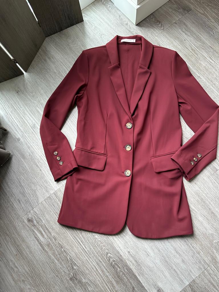 Studio Anneloes Blazer Brick Red Maat S Travel Nieuw, Ophalen of Verzenden, Zo goed als nieuw, Jasje, Maat 36 (S)