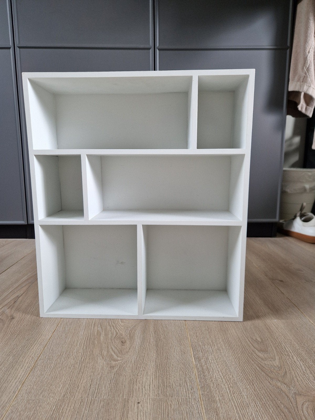 Wit hangkast- 46x40x15 cm - 2 ophangopties, Ophalen, Gebruikt