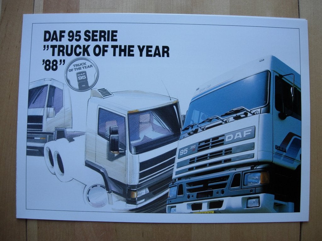 DAF 95 Truck of the Year Brochure 1988, Boeken, Ophalen of Verzenden, Zo goed als nieuw, Overige merken, DAF