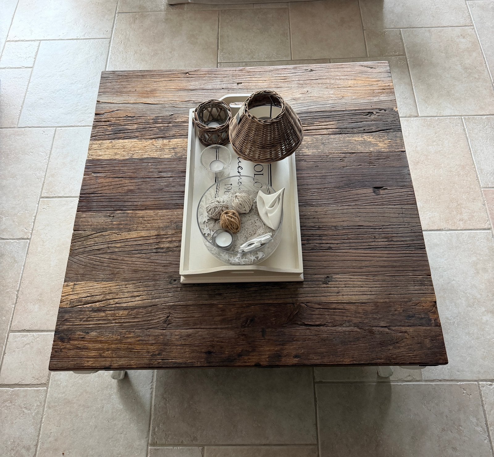 Rivièra Maison Salontafel – Landelijk – 90 x 90 cm, Ophalen, Zo goed als nieuw, Rechthoekig, 50 tot 100 cm