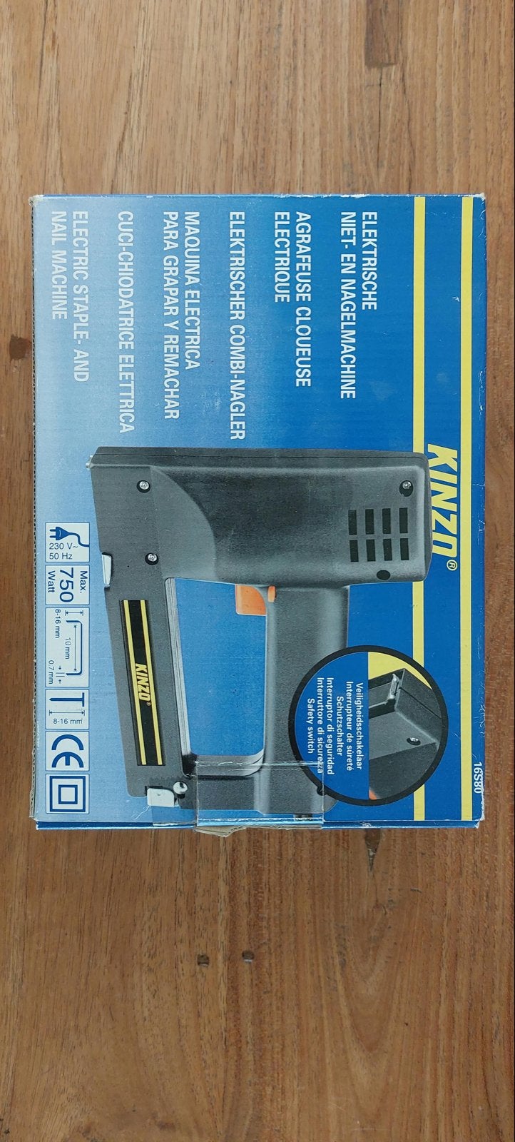 Kinzi elektrische tacker en nietmachine 750W, Ophalen of Verzenden, Gebruikt, Tacker/nietmachine, Overige merken