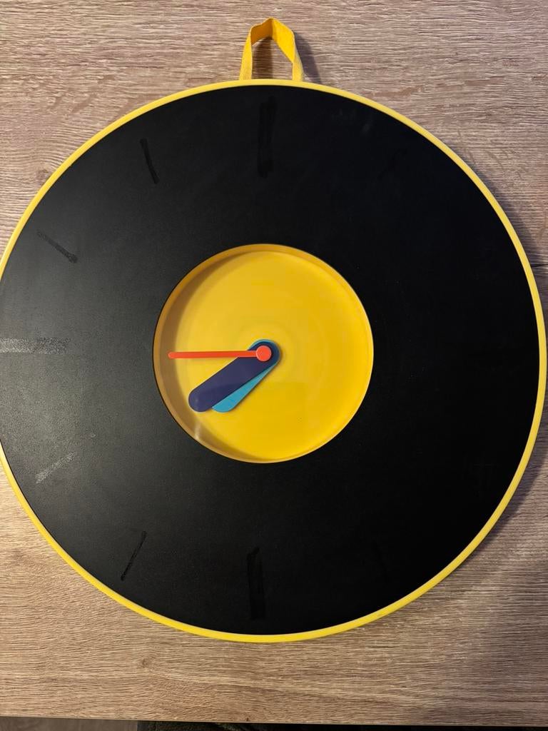 Vintage klok Ikea Pladdra, Ophalen of Verzenden, Zo goed als nieuw, Wandklok