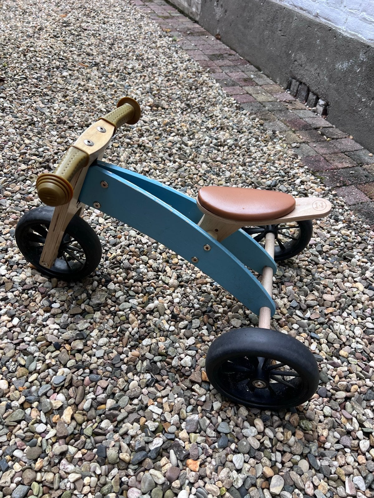 Bandits and Angels Houten Loopfiets Blauw, Kinderen en Baby's, Ophalen of Verzenden, Gebruikt, Loopfiets