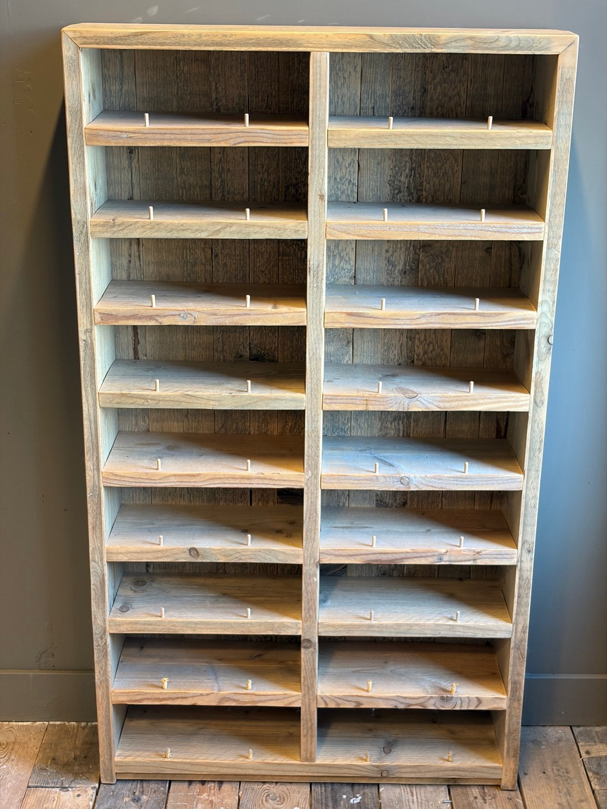 Robuust houten wijnrek - Ruimte voor 24 flessen, Ophalen, Gebruikt, 25 flessen of meer, 75 – 100