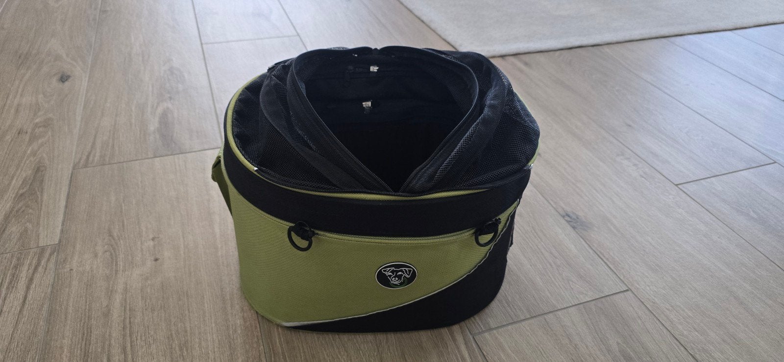 DoggyRide Cocoon XL groen zwart, Doggyride, Ophalen of Verzenden, Gebruikt, Hondenfietsmand
