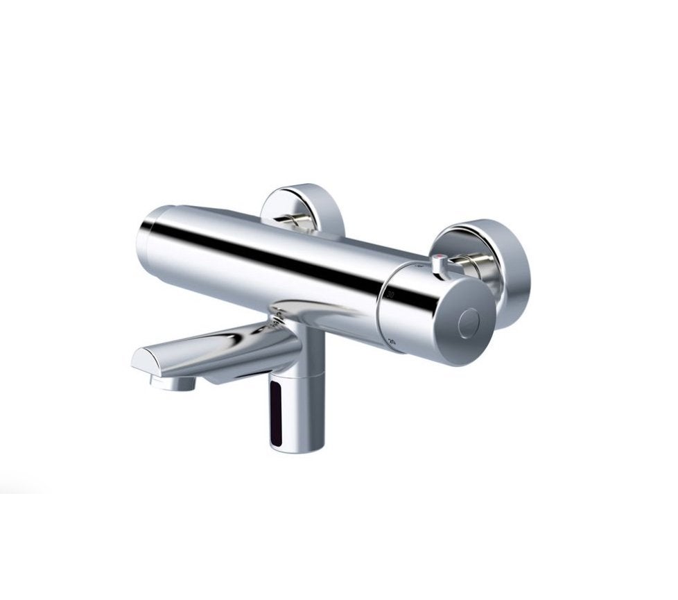 CONTI+ LINO SENSOR/ZELFSLUITENDE WANDWASTAFELKRAAN CHROOM, Niet ingevuld, Niet ingevuld, Nieuw, Ophalen of Verzenden