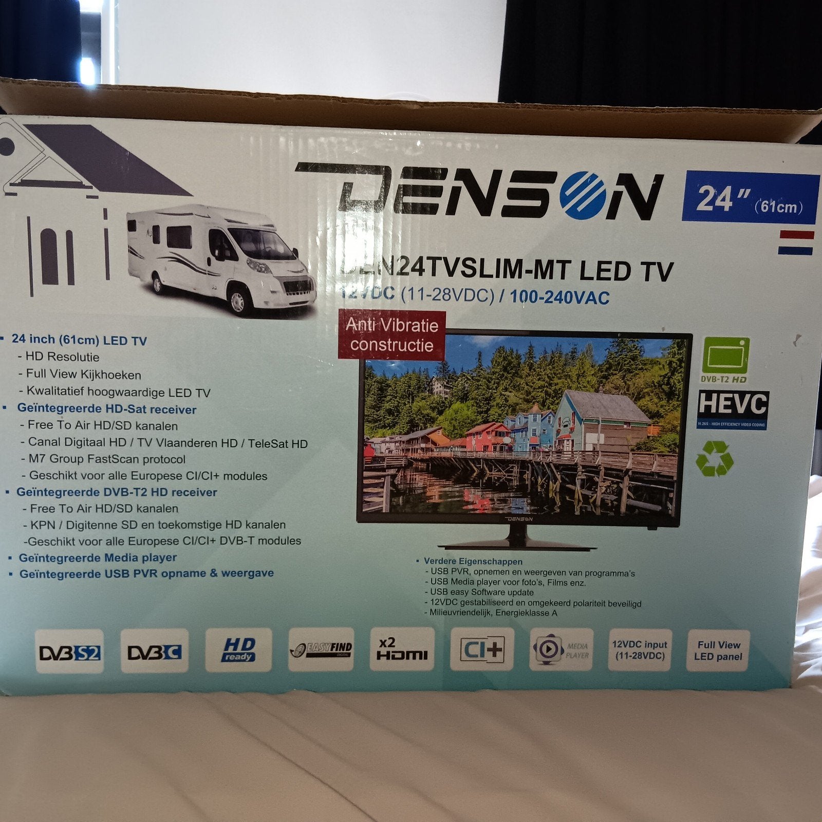 Led tv voor caravan of camper, Ophalen