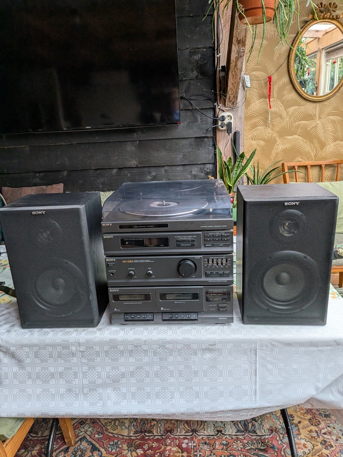 compleete stereo set sony japan met platenspeler, Ophalen, Zo goed als nieuw, Sony