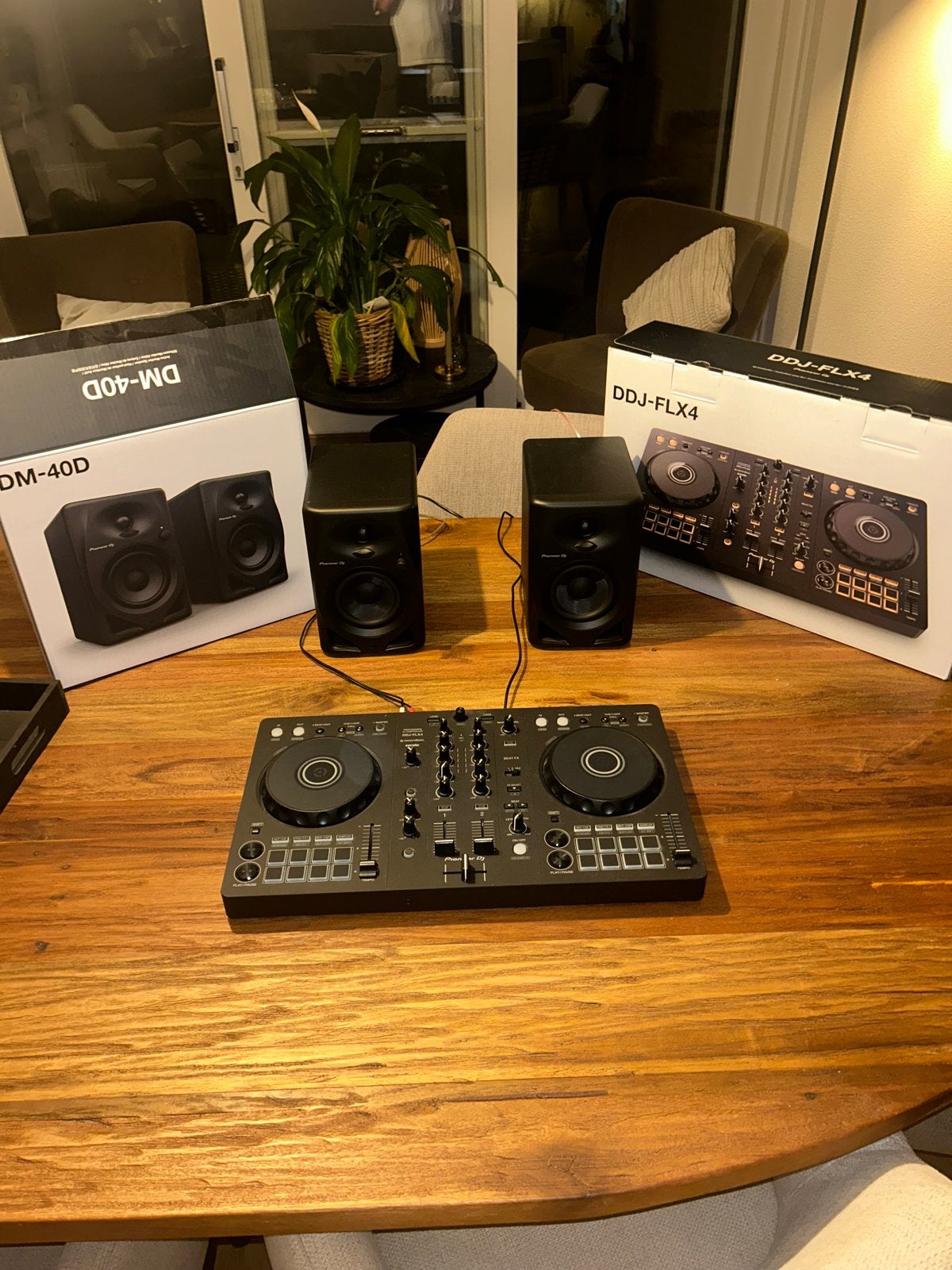 Pioneer DJ-set: DDJ-FLX4 controller en DM-40D speakers, Ophalen, Nieuw, Dj-set, Pioneer