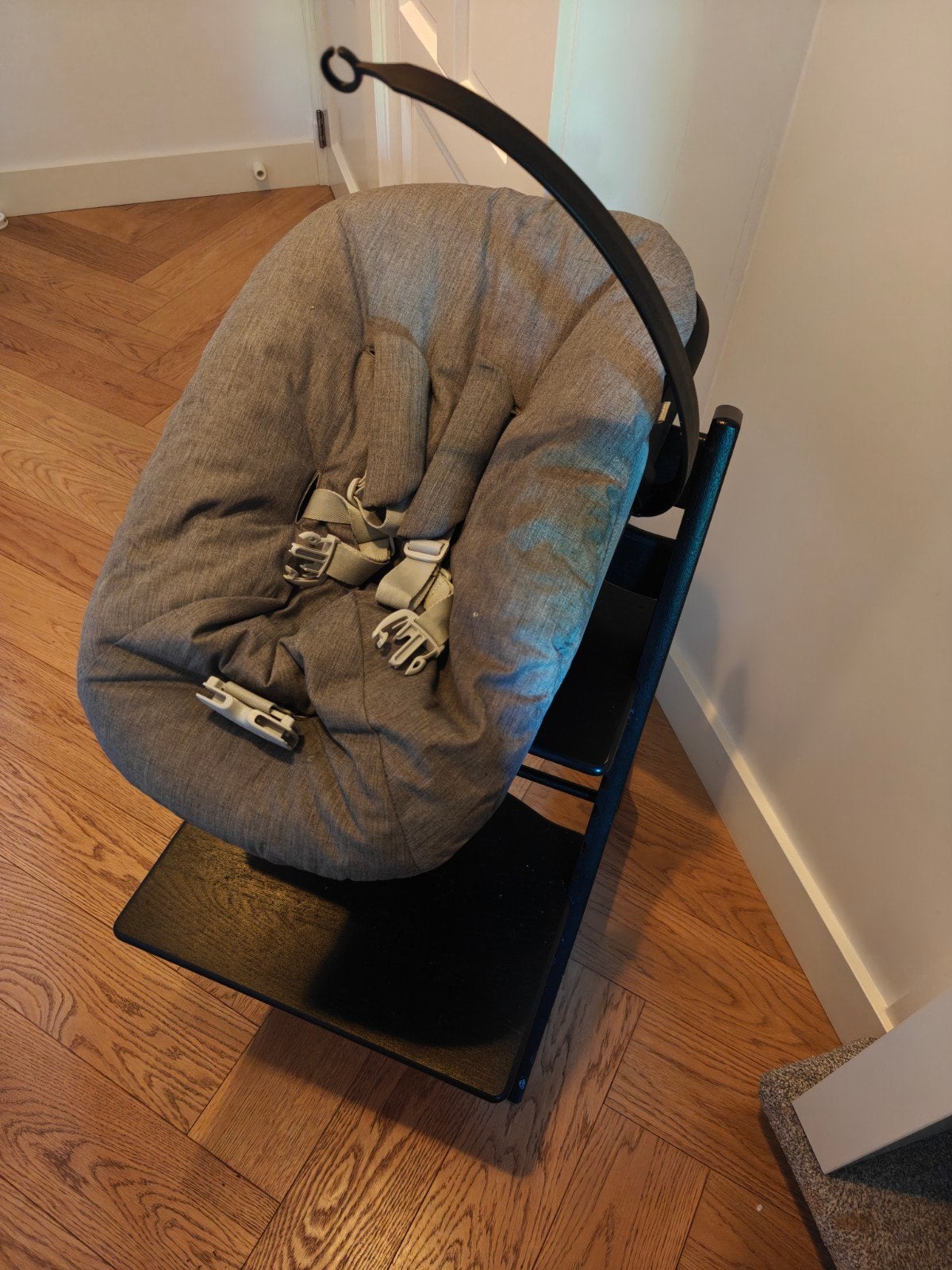 Stokke Tripp Trapp newbornset Anthracite, Kinderen en Baby's, Kinderstoelen, Ophalen, Zo goed als nieuw, Overige typen