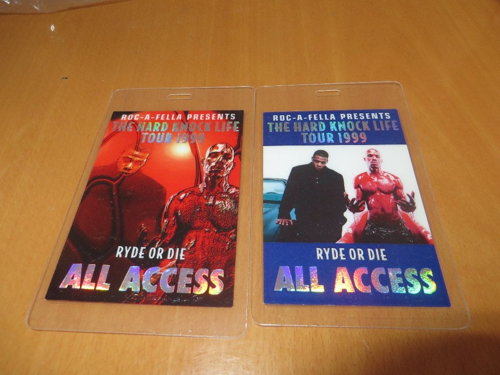 Roc-A-Fella Jay-Z vier backstage plastic passen all access, Ducoso, Ophalen of Verzenden, Foto of Kaart, Ducoso