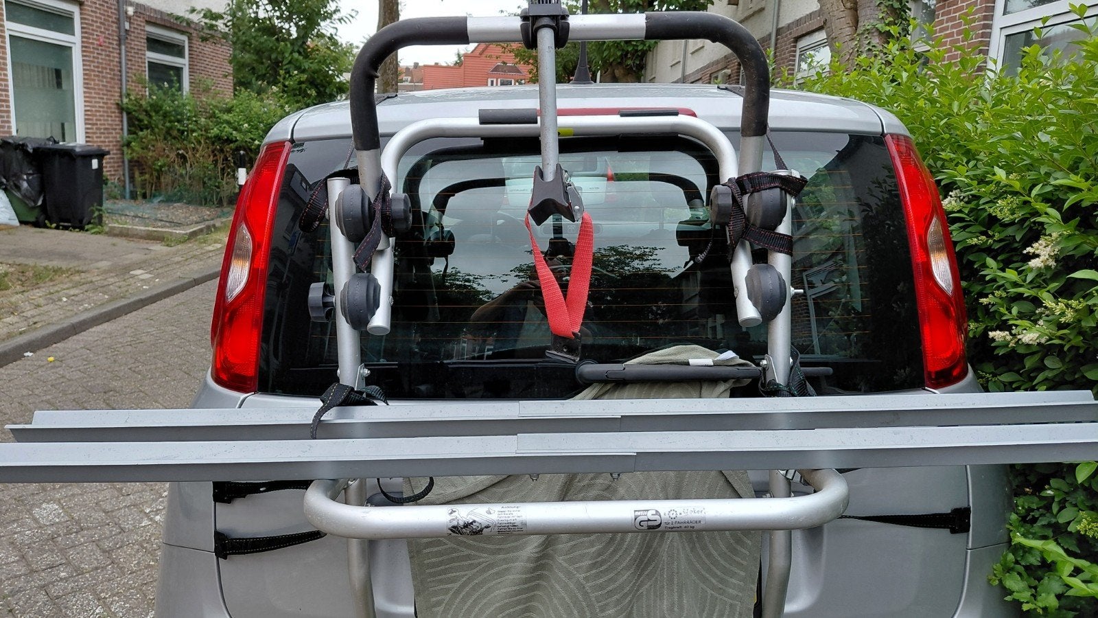 Fietsendrager merk AWTGV GS EUFAB, Ophalen, 2 fietsen, Gebruikt, Achterklepdrager